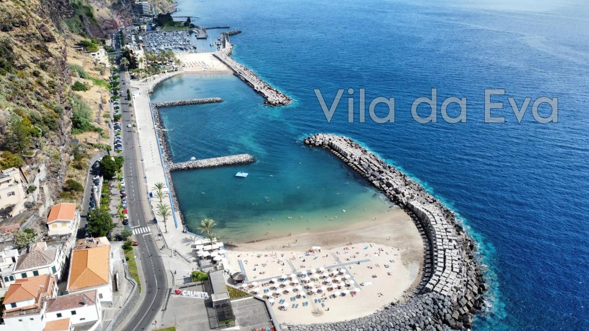 Brand New Private Modern Apartment With Patio And Sea View Calheta  Buitenkant foto
